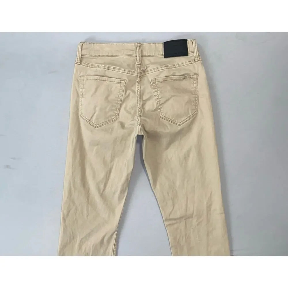 Lucky Brand 121 Slim Straight Soft Sateen Stretch Jeans. Greige, Men's 29X31 GUC